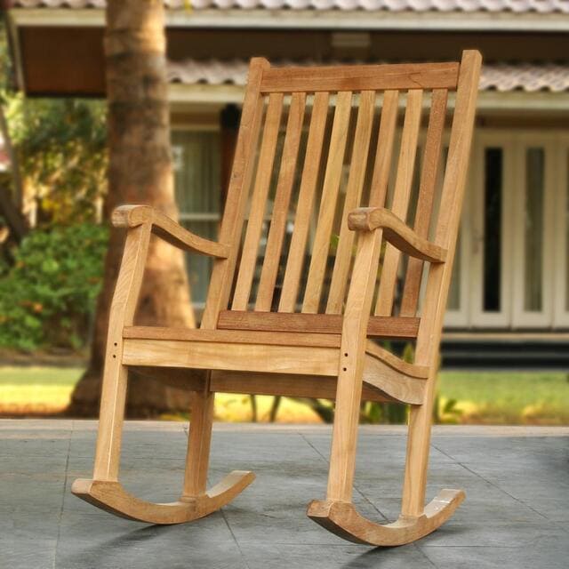 Mẫu ghế bập bênh cho người lớn bằng gỗ keo